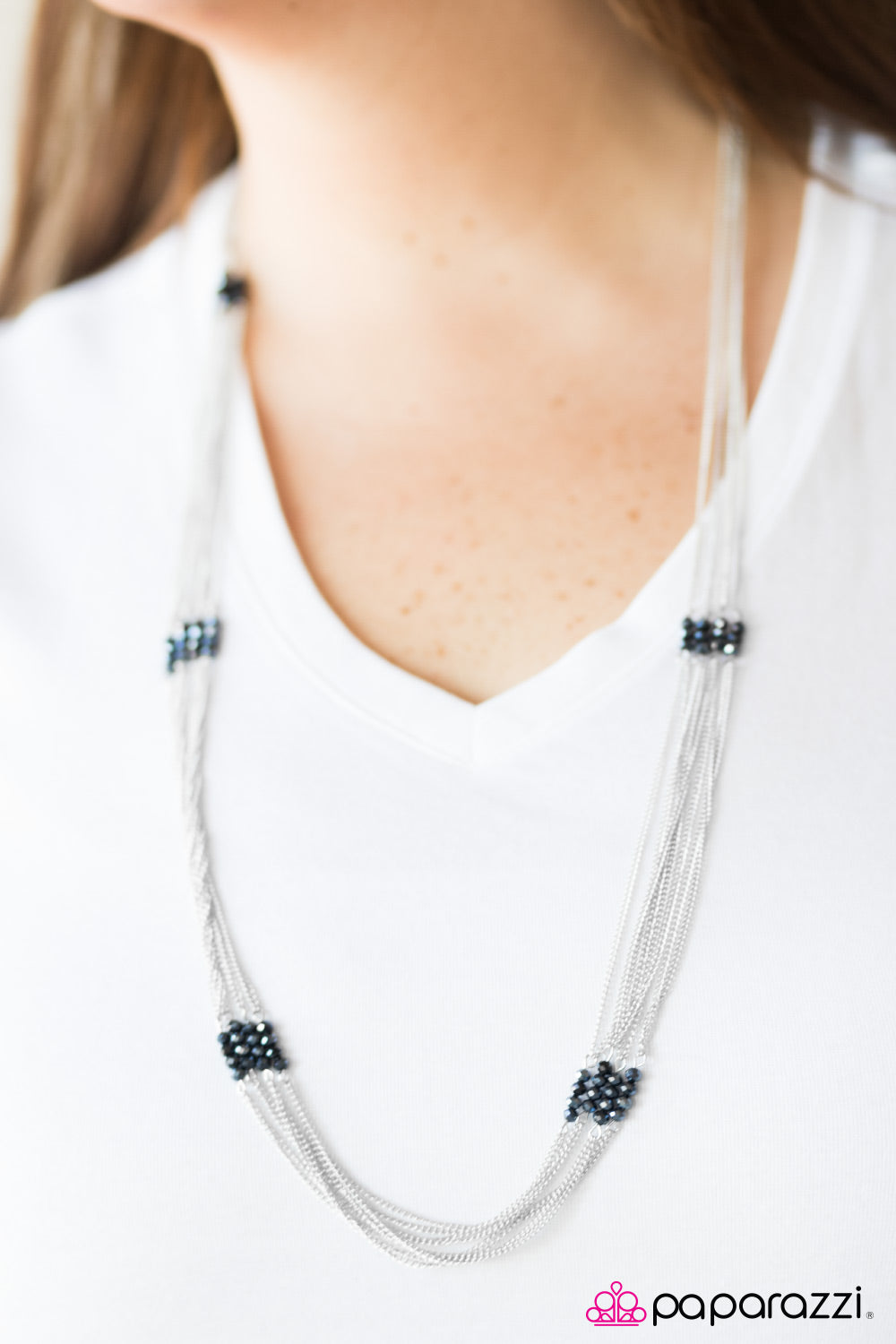 Paparazzi ♥ Oh My Glitter - Blue ♥  Necklace-product_sku