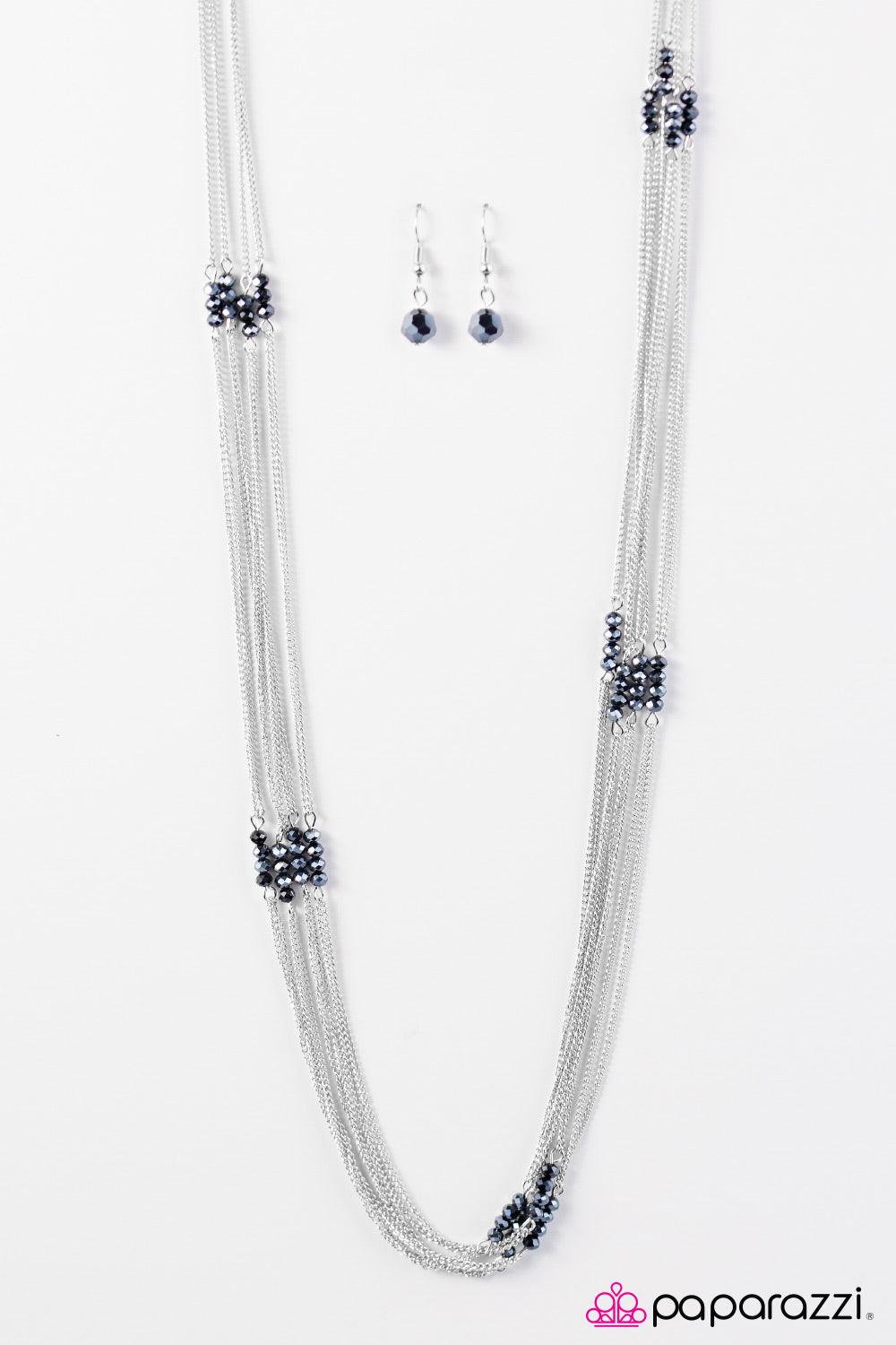 Paparazzi ♥ Oh My Glitter - Blue ♥  Necklace-product_sku