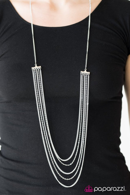 Paparazzi ♥ The Rebel In Me - White ♥ Necklace-product_sku