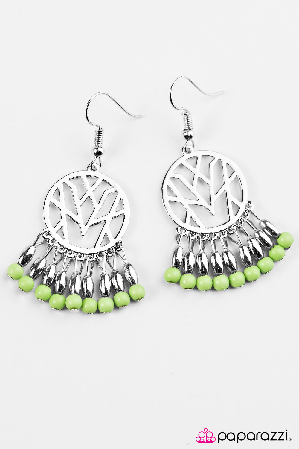 Paparazzi ♥ Sahara Storms - Green ♥  Earrings