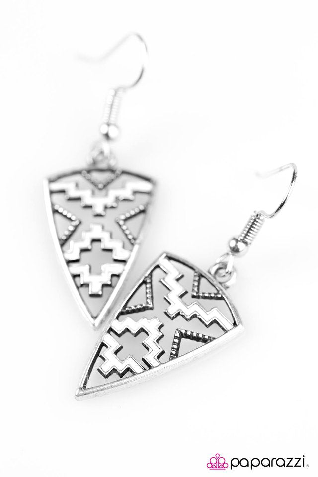 Paparazzi ♥ Love Your Tribe - White ♥ Earrings