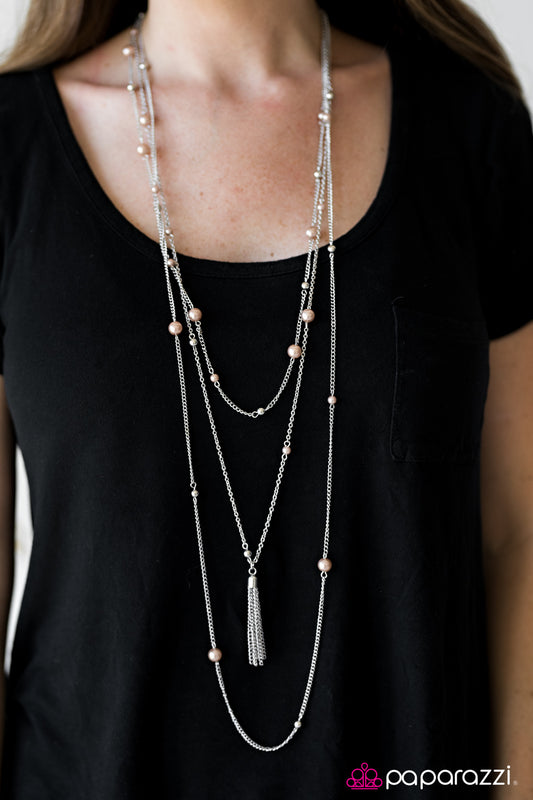 Paparazzi ♥ Mermaid Marina - Brown ♥  Necklace-product_sku