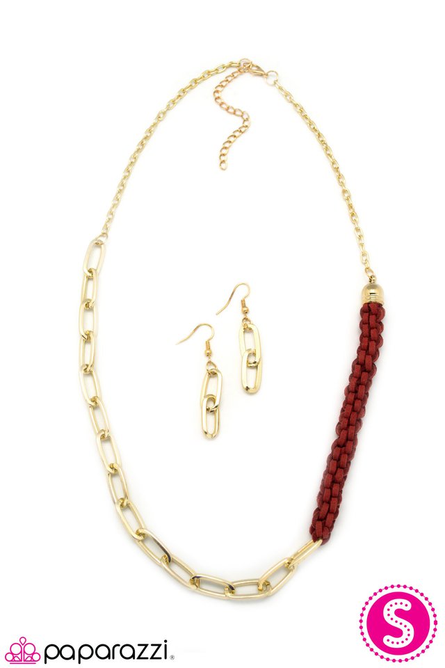 Paparazzi ♥ On the Prowl - Red ♥ Necklace
