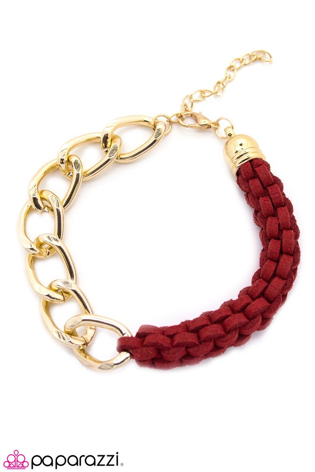 Paparazzi ♥ Crawling with Confidence - Red ♥ Bracelet