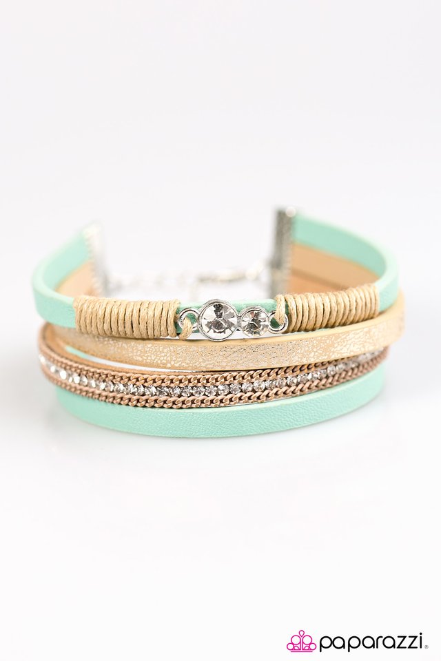Paparazzi ♥ I Speak Glitter - Green ♥ Bracelet