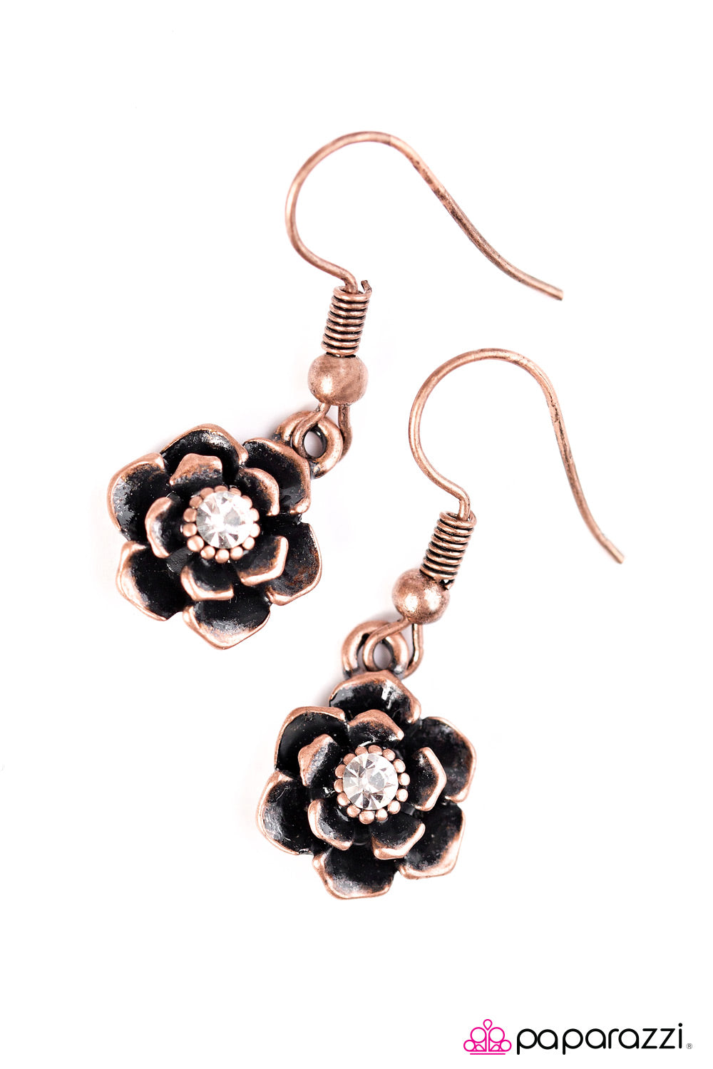 Paparazzi ♥ Where The Flowers Bloom - Copper ♥  Earrings-product_sku