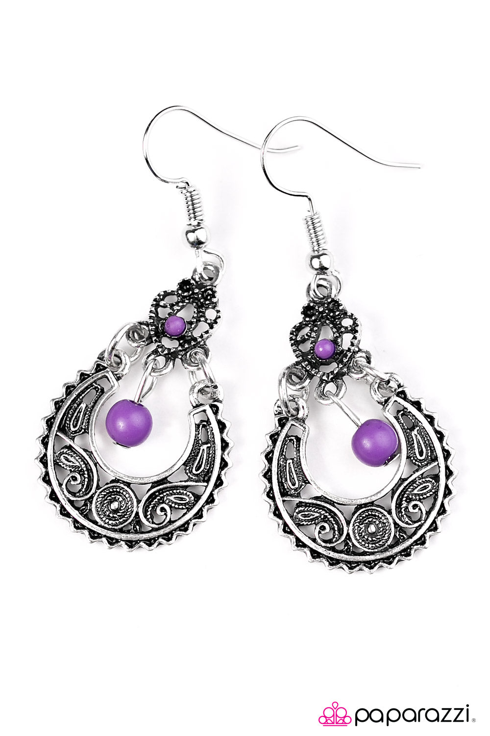 Paparazzi ♥ Touring Abroad - Purple ♥  Earrings