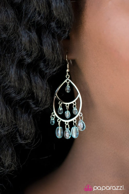 Paparazzi ♥ Sparkling Soiree - Blue ♥ Earrings-product_sku