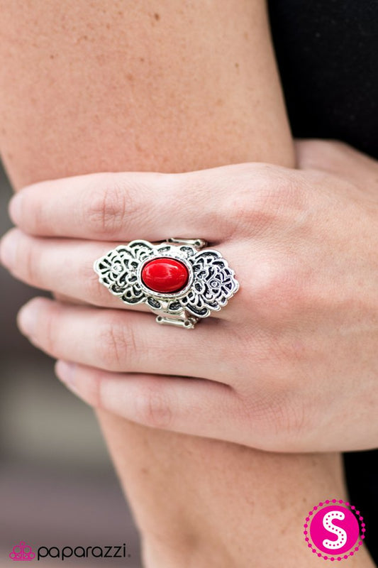 Paparazzi ♥ Scenic Drive - Red ♥ Ring-product_sku