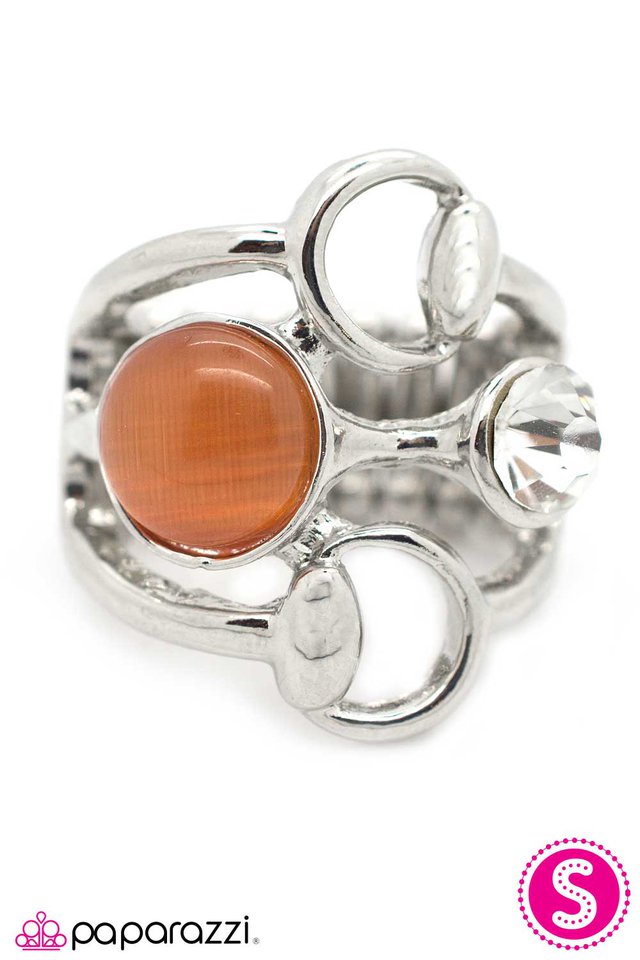 Paparazzi ♥ In a Round-About Way - Orange ♥ Ring