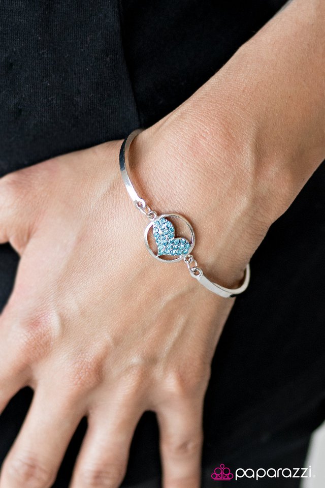 Paparazzi ♥ HEART Knock Life - Blue ♥ Bracelet-product_sku