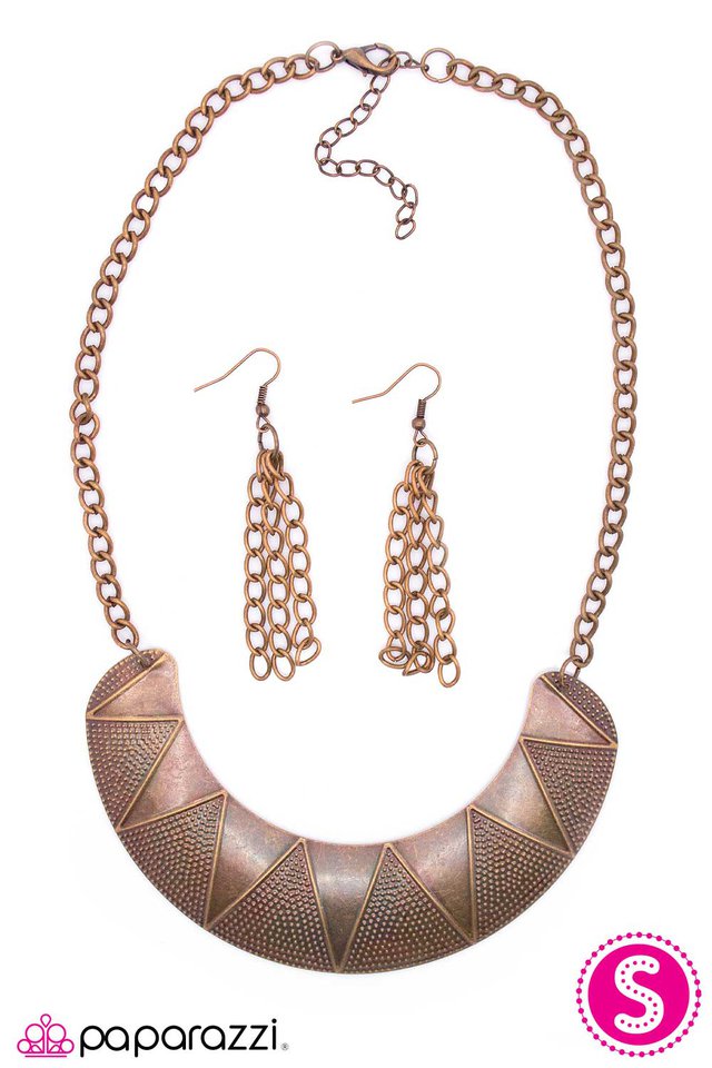 Paparazzi ♥ Rise to Power - Copper ♥ Necklace