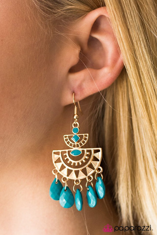 Paparazzi ♥ Florida Flirt - Blue ♥ Earrings-product_sku