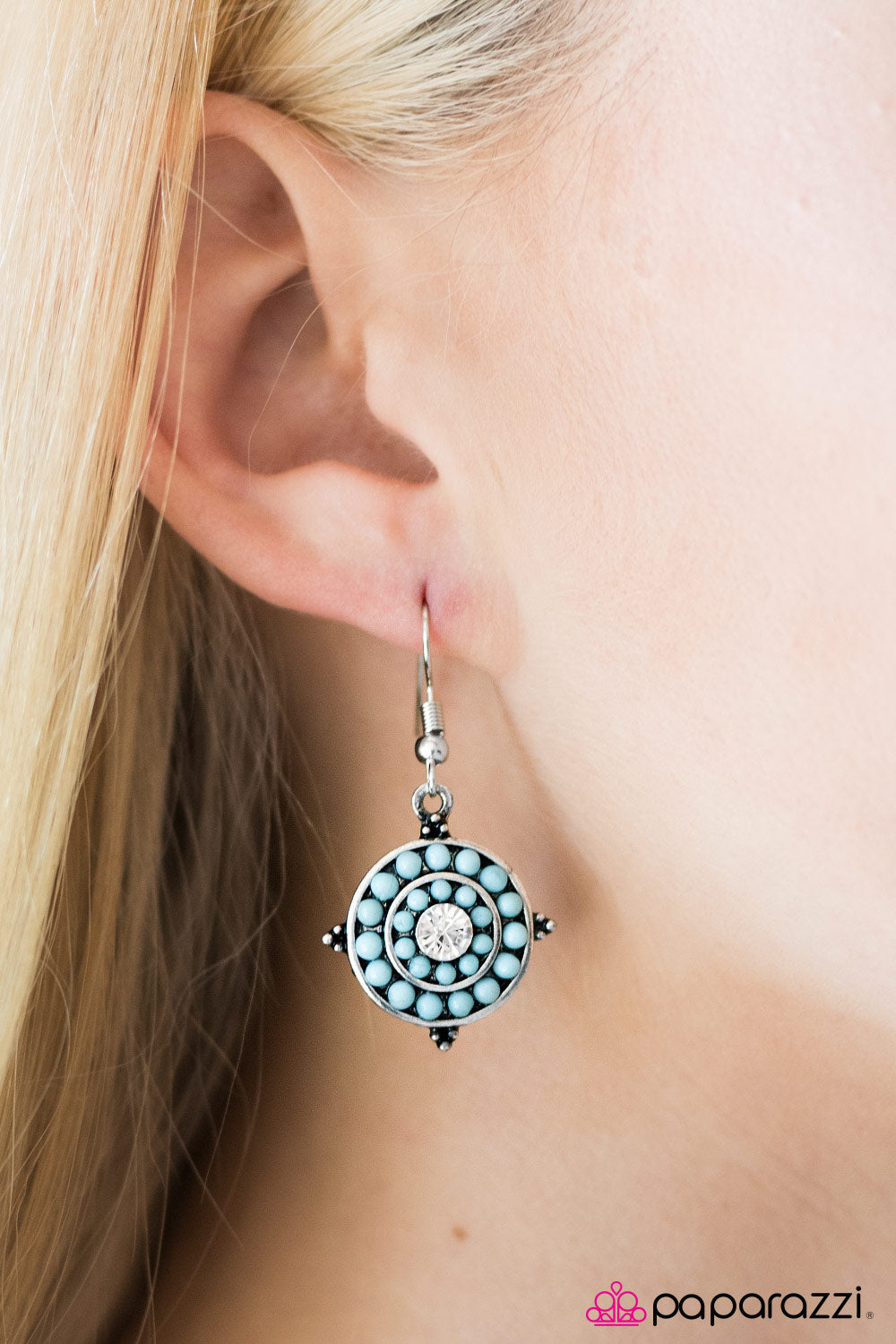 Paparazzi ♥ One Step Closer To Summer - Blue ♥  Earrings-product_sku