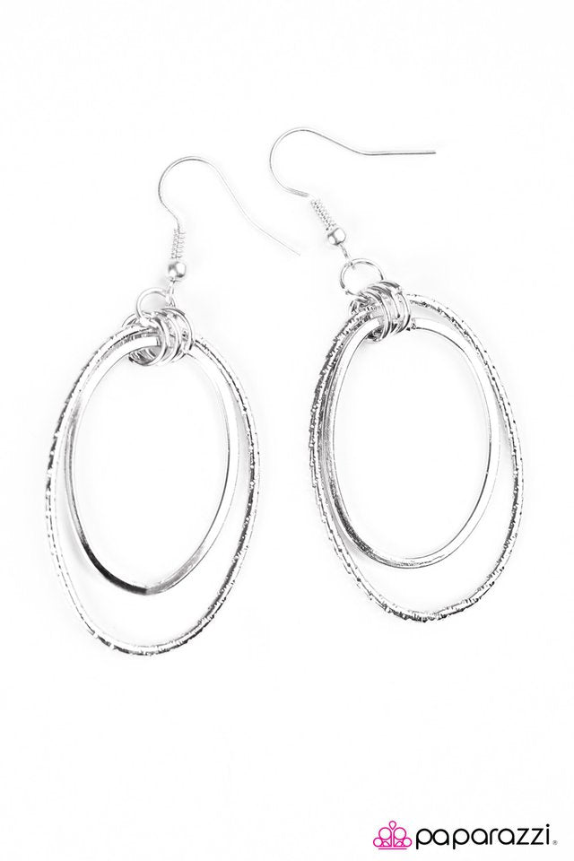 Paparazzi ♥ All Day Shine - Silver ♥ Earrings-product_sku