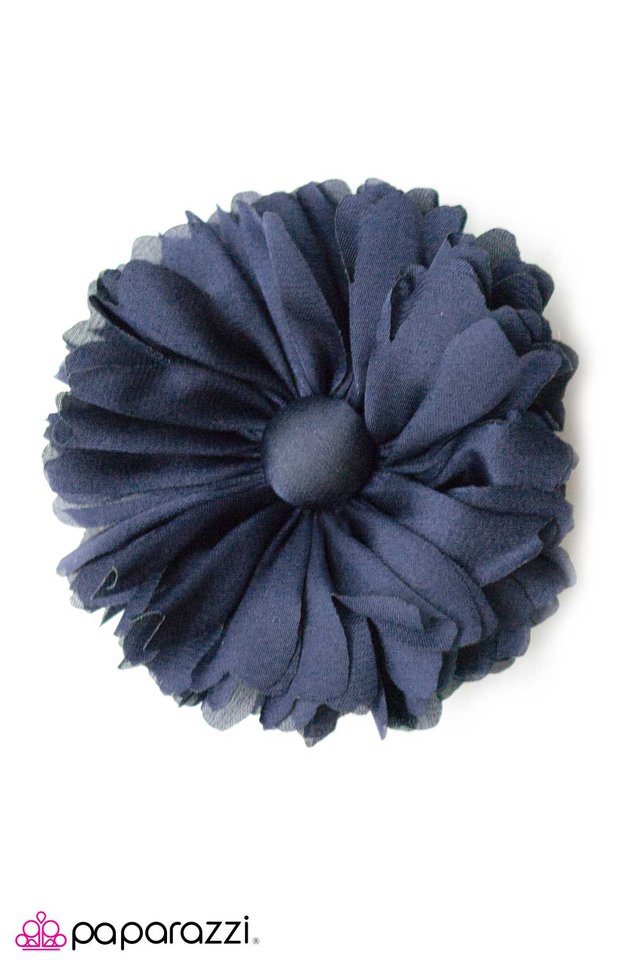 Paparazzi ♥ Nestled in Navy - Blue ♥ Hair Clip