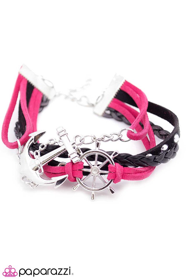 Paparazzi ♥ Anchors Away - Pink ♥ Bracelet