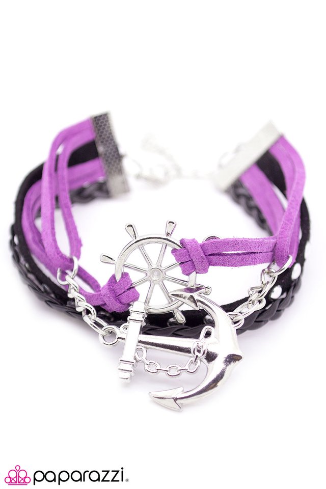 Paparazzi ♥ Anchors Away - Purple ♥ Bracelet
