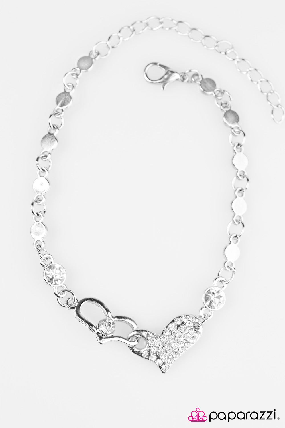 Paparazzi ♥ Winning Over My Heart - White ♥  Bracelet