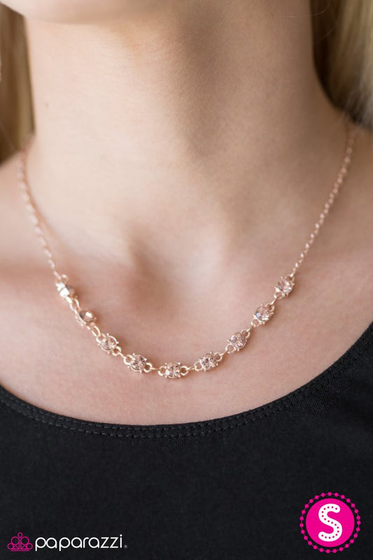 Paparazzi ♥ Rattle The Stars - Rose Gold ♥ Necklace-product_sku