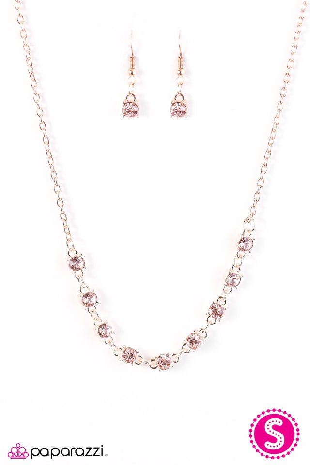 Paparazzi ♥ Rattle The Stars - Rose Gold ♥ Necklace-product_sku