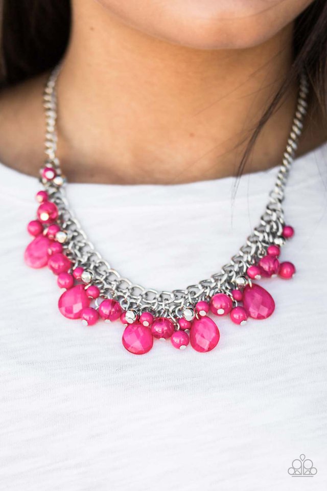 Paparazzi ♥ Flirty Flamenco - Pink ♥ Necklace