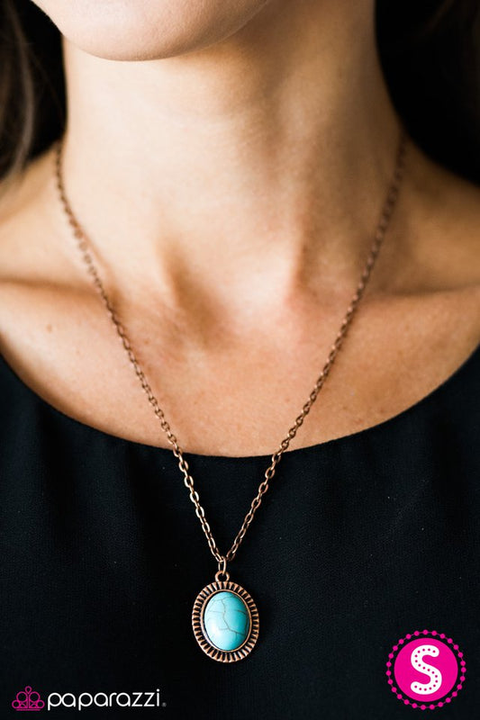 Paparazzi ♥ Cast In SANDSTONE - Copper ♥ Necklace-product_sku