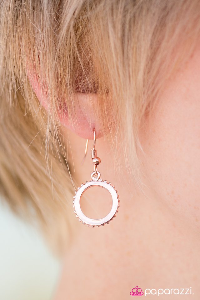 Paparazzi ♥ Moto Movement - Copper ♥ Necklace