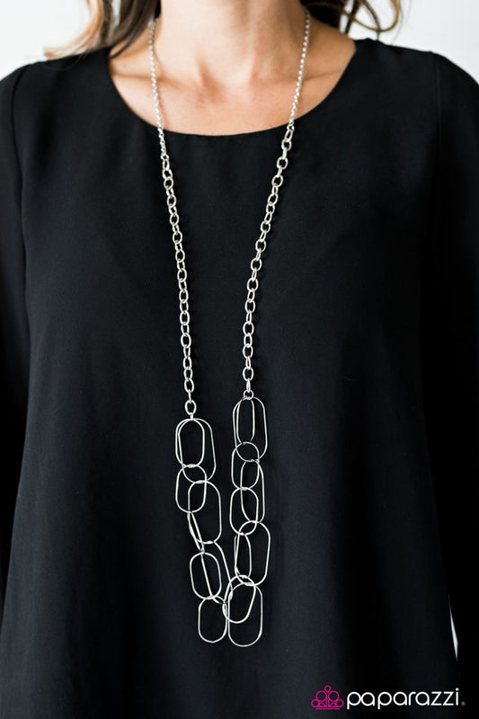 Paparazzi ♥ Retrograde - Silver ♥ Necklace-product_sku