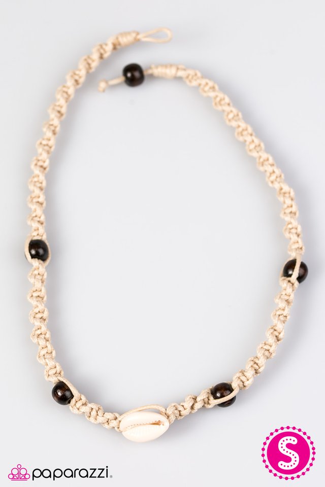 Paparazzi ♥ Surf Zone - White ♥ Necklace