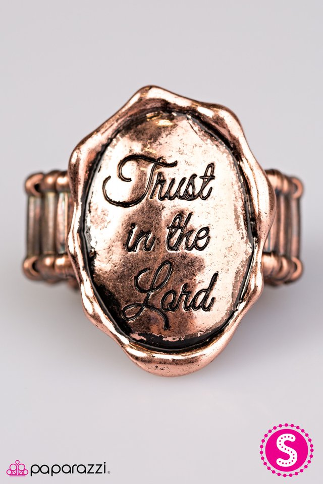 Paparazzi ♥ Have A Little Faith - Copper ♥ Ring