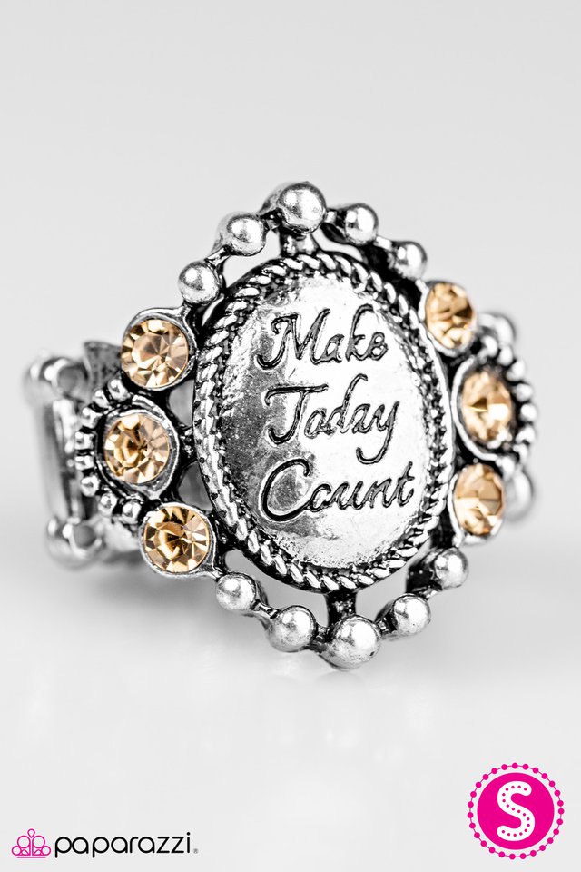 Paparazzi ♥ Make Today Count - Brown ♥ Ring
