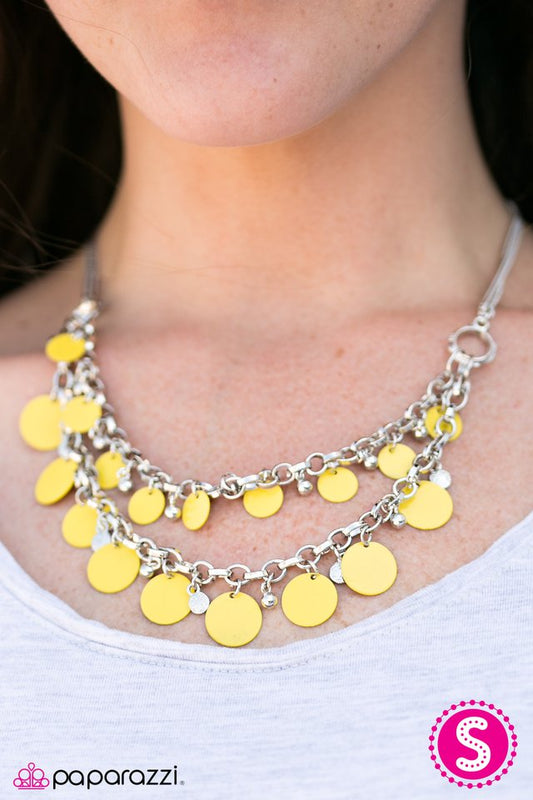 Paparazzi ♥ Bright Horizons - Yellow ♥ Necklace-product_sku