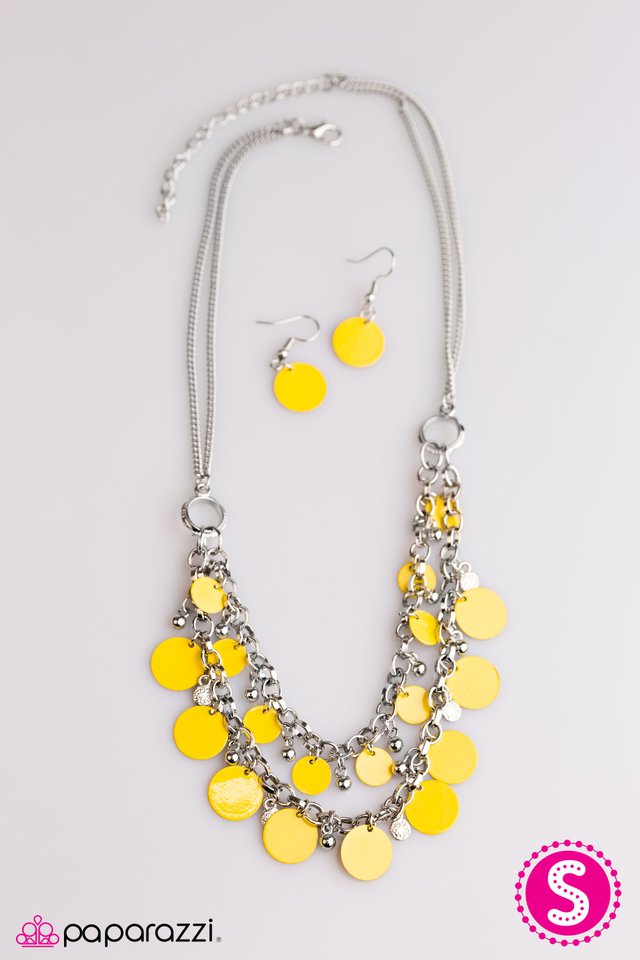 Paparazzi ♥ Bright Horizons - Yellow ♥ Necklace-product_sku