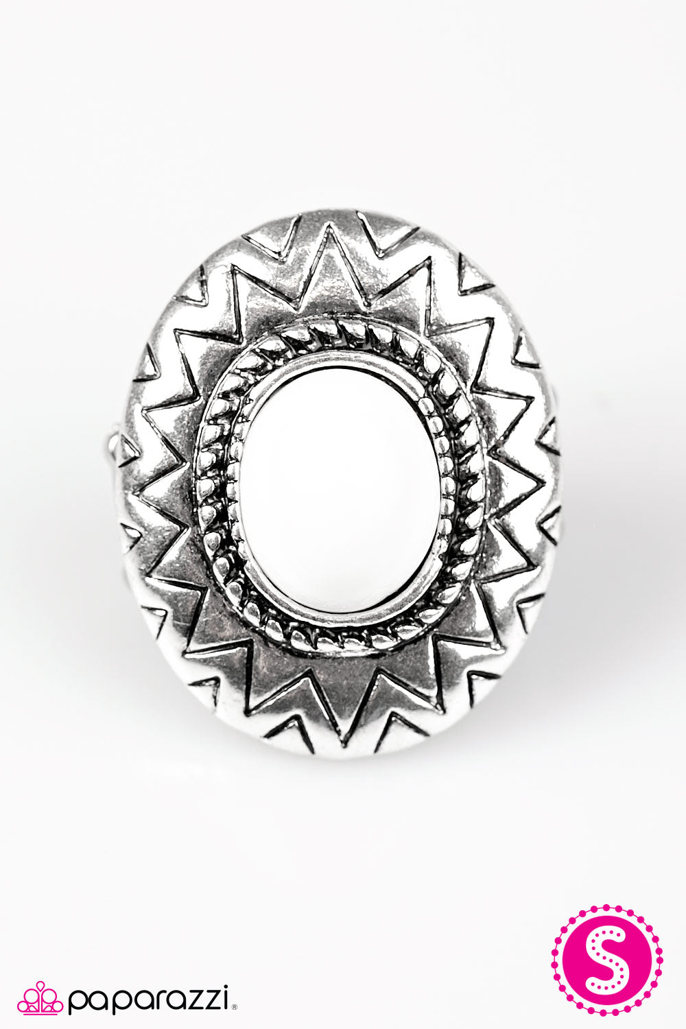 Paparazzi ♥ Make Your Own Sunshine - White ♥  Ring