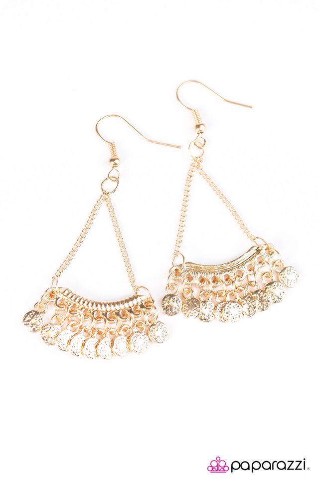Paparazzi ♥ ROME Sweet ROME - Gold ♥ Earrings