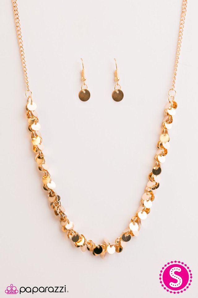 Paparazzi ♥ Year To Shimmer - Gold ♥ Necklace