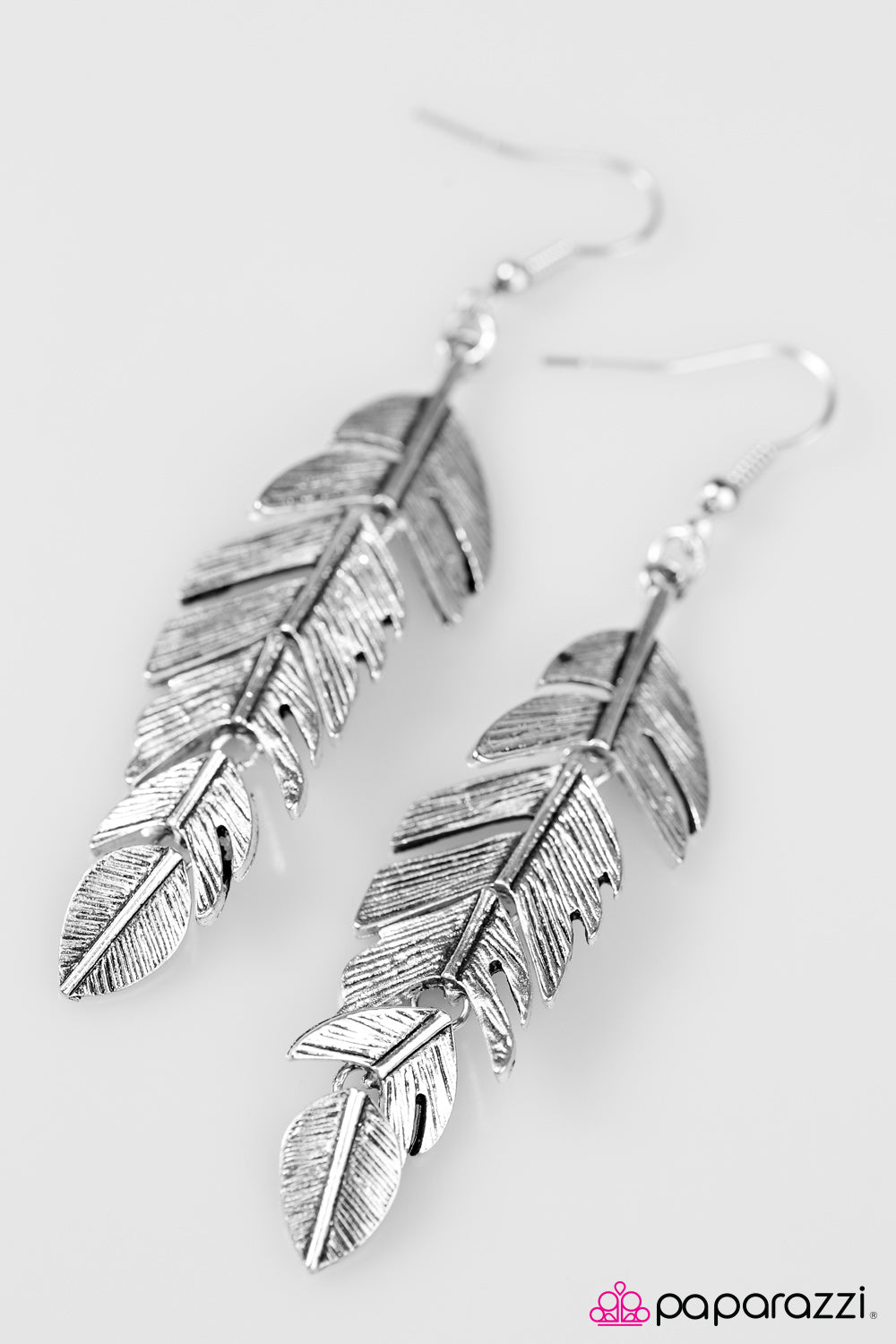 Paparazzi ♥ Use Your Wings - Silver ♥  Earrings