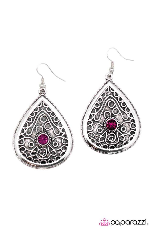Paparazzi ♥ What Are You Waiting For? - Purple ♥ Earrings