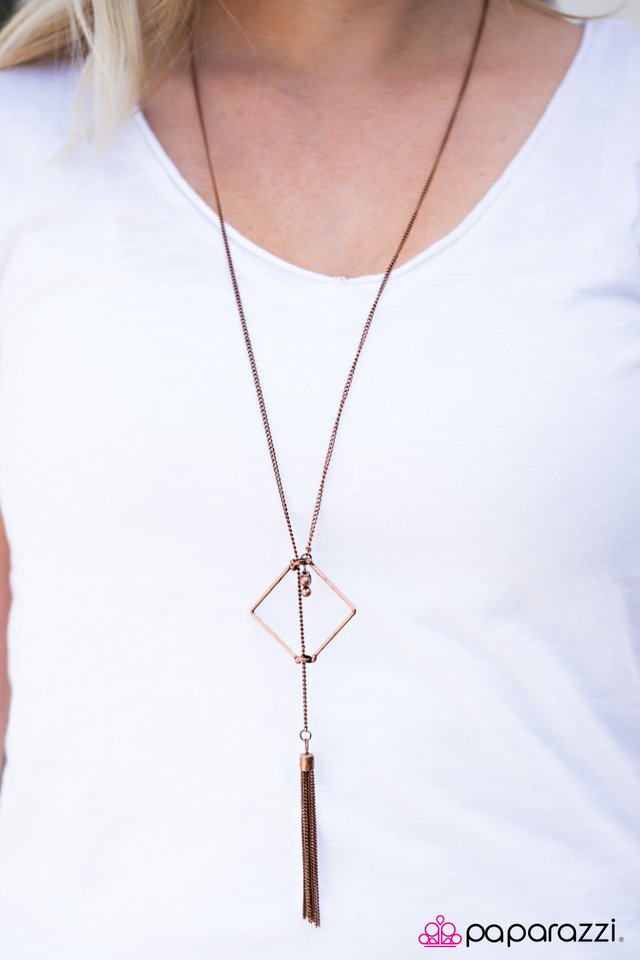 Paparazzi ♥ Wandering Ways - Copper ♥ Necklace-product_sku