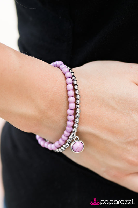 Paparazzi ♥ Desert Dunes - Purple ♥  Bracelet-product_sku