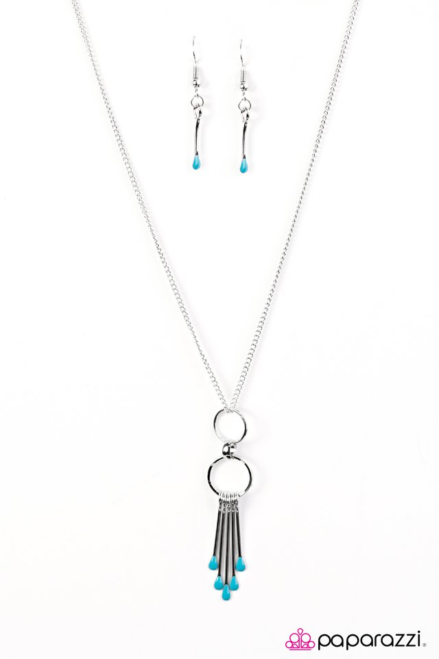 Paparazzi ♥ Painted Horizons - Blue ♥ Necklace