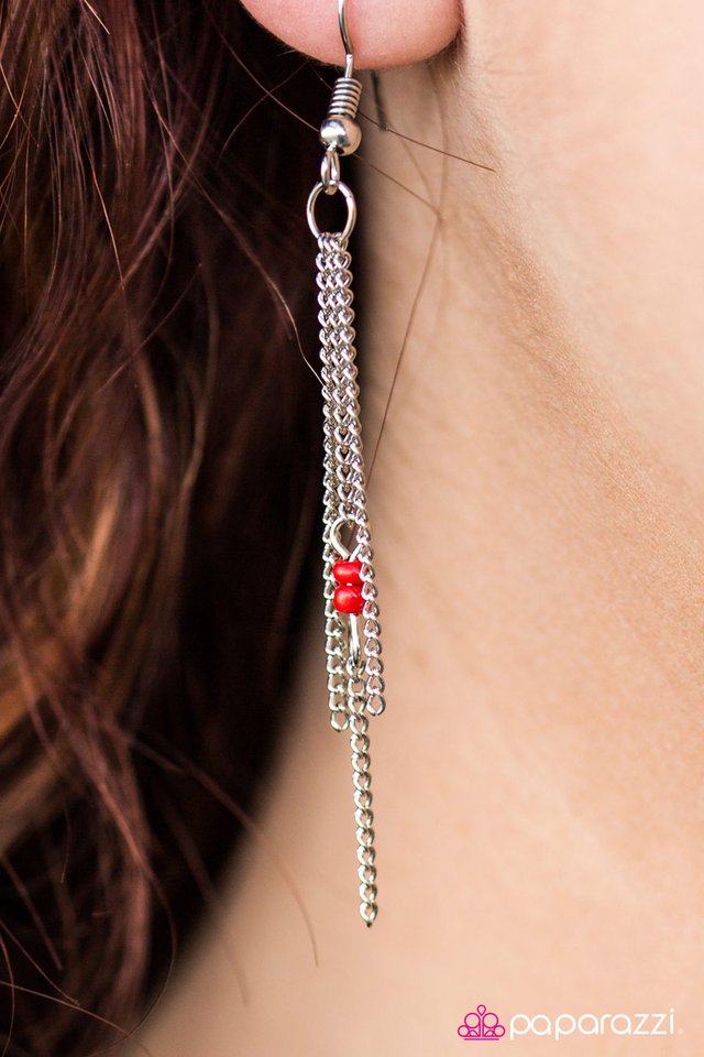 Paparazzi ♥ Mesa View - Red ♥ Necklace