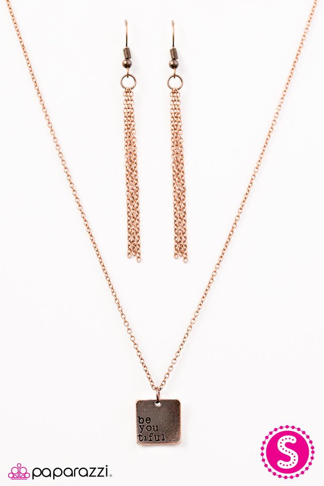 Paparazzi ♥ Just The Way You Are - Copper ♥ Necklace