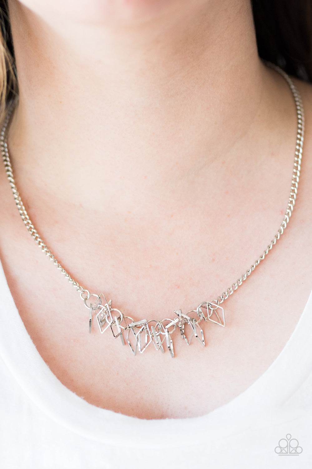 Paparazzi ♥ Beast Mode - Silver ♥  Necklace