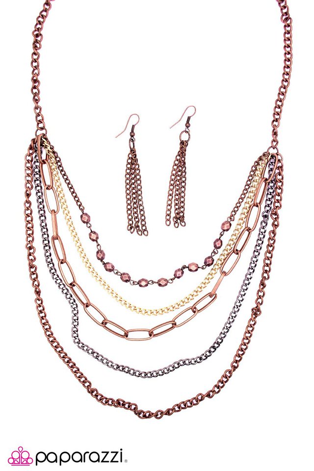 Paparazzi ♥ Perfect Harmony - Copper ♥ Necklace