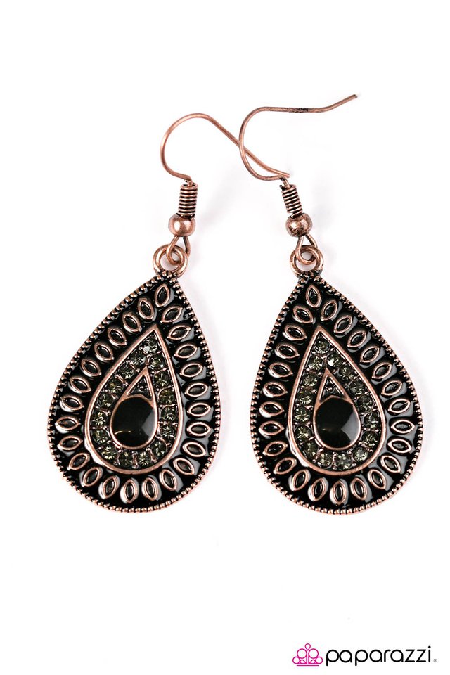 Paparazzi ♥ My Biggest TEAR - Copper ♥ Earrings