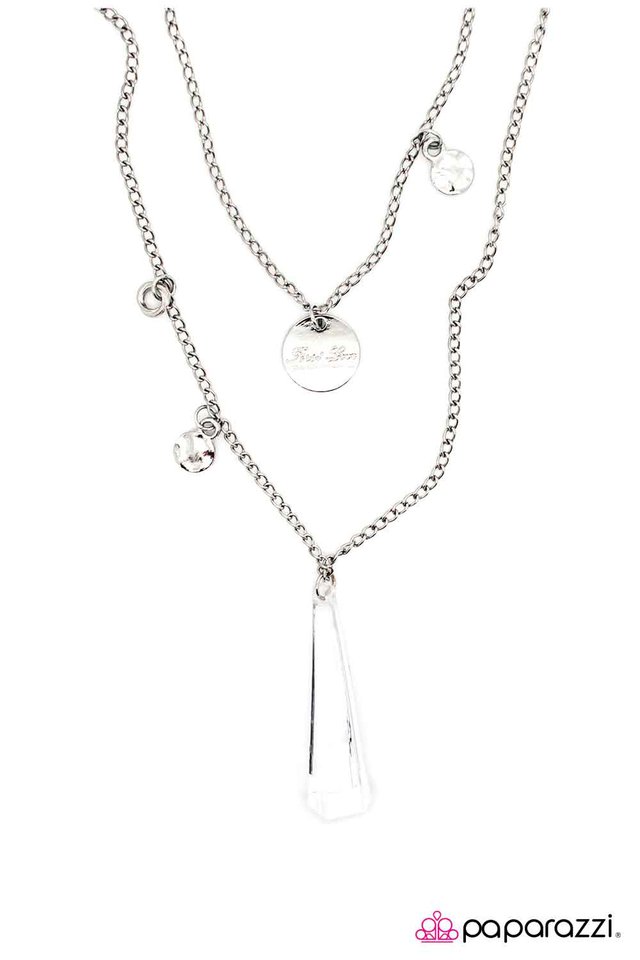 Paparazzi ♥ Love at First Sight - White ♥ Necklace