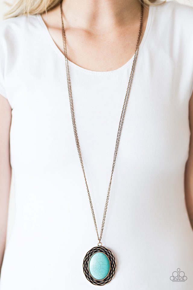 Paparazzi ♥ Majestic Mountains - Copper ♥ Necklace