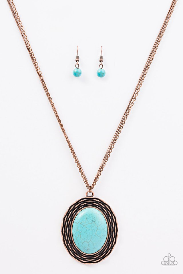 Paparazzi ♥ Majestic Mountains - Copper ♥ Necklace
